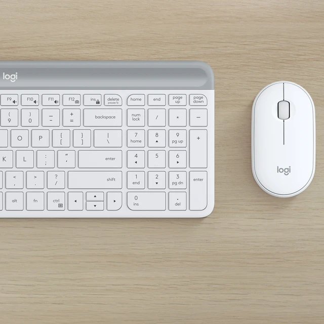 Alt view image 5 of 7 - Slim Combo Keyboard, White, Walmart Exclusive