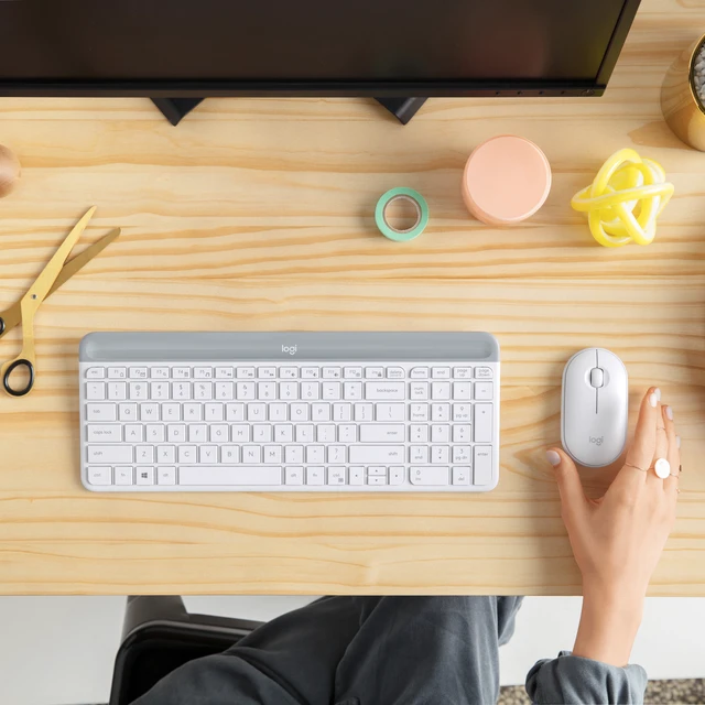 Alt view image 4 of 7 - Slim Combo Keyboard, White, Walmart Exclusive