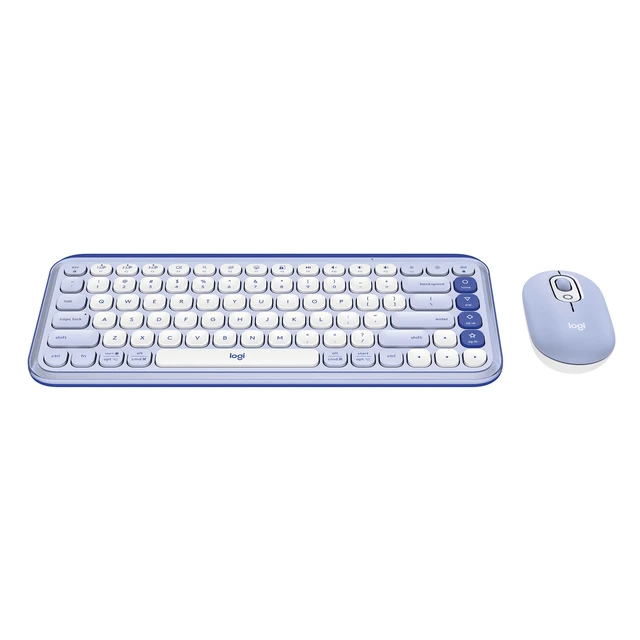 Alt view image 3 of 4 - POP Icon Bluetooth Keyboard and Mouse Combo, Lilac, Walmart Exclusive