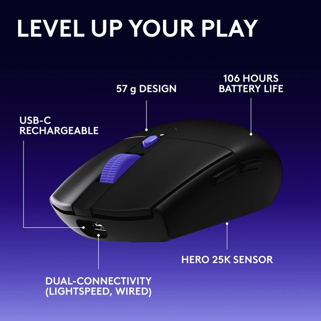 Alt view image 3 of 7 - G304X Wireless Gaming Mouse - Black