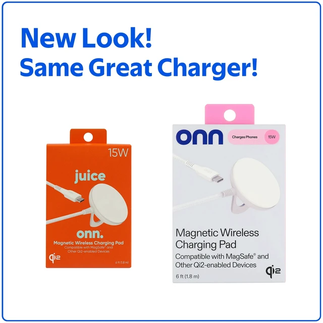 Alt view image 2 of 6 - 15W Magnetic Wireless Charging Pad, Qi2 Certified, Braided Cable, White - Compatible With iPhone 17/16/15/14/13/12 Series