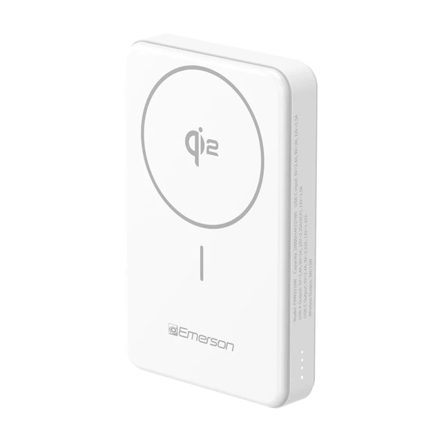 Alt view image 6 of 7 - Power Bank with 15W Qi2 Magnetic Wireless Charging and 20W Wired Output Charging, White - PBW1010W