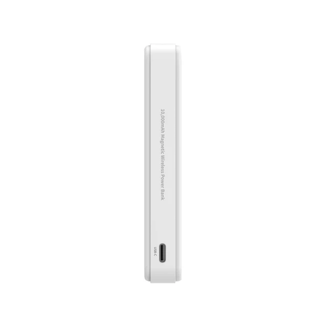 Alt view image 5 of 7 - Power Bank with 15W Qi2 Magnetic Wireless Charging and 20W Wired Output Charging, White - PBW1010W