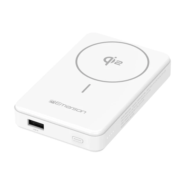 Alt view image 7 of 7 - Power Bank with 15W Qi2 Magnetic Wireless Charging and 20W Wired Output Charging, White - PBW1010W