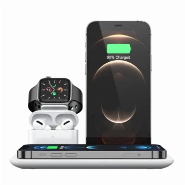 Main image of TRX-UD17-WHT 4 in. 1 Fast Charge Wireless Charging Station in White