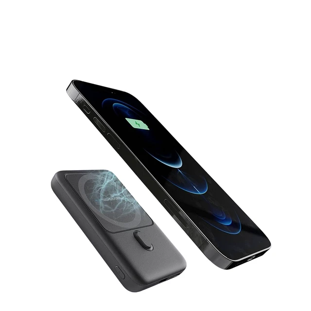 Main image of 10000mAh Magnetic Wireless Power Bank with Kickstand, Portable Charger for iPhone 12, 13, 14, 15 only