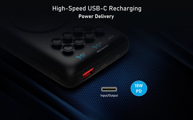 Alt view image 4 of 7 - 20000mAh Qi Wireless Power Bank with Anti-slip Suction Cups, 18W USB-C Portable Charger. Compatible with iPhone 14, 13, 12, XS, X, XR, Samsung S22, S21, S20, S10, S9, LG ThinQ