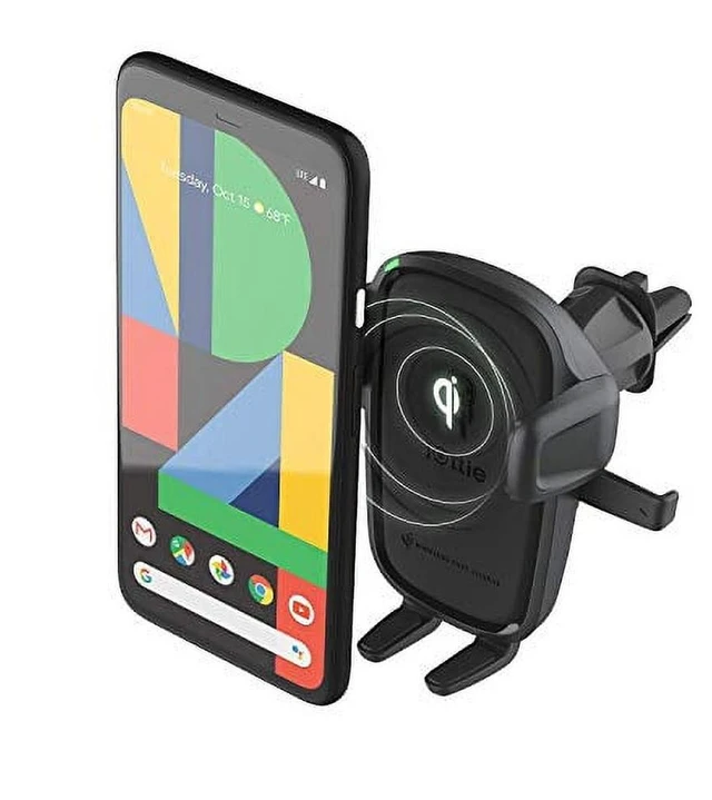 Main image of Wireless Car Charger Easy One Touch Qi Charging CD Slot + Air Vent Combo