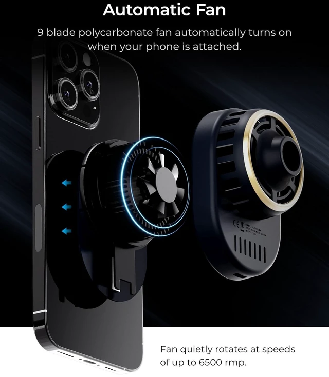 Alt view image 6 of 7 - Wireless Pro - MagSafe Compatible Dash & Windshield Car Mount Phone Holder - Blue (Car Charger Included)