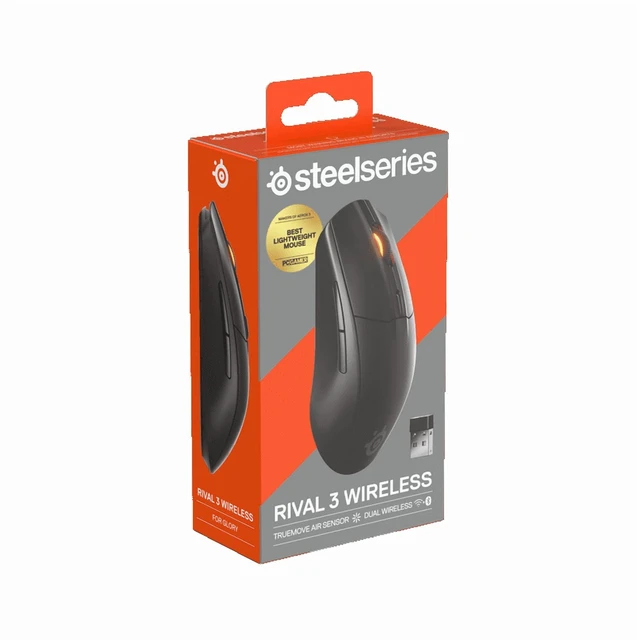 Alt view image 6 of 7 - Rival 3 Wireless Gaming Mouse Gen 2 -Ultra-fast 2.4 GHz/Bluetooth 5.0 /Quantum 2.0 Dual Wireless technology/mechanical switches/400 hr+ Battery life/Gaming grade/Black