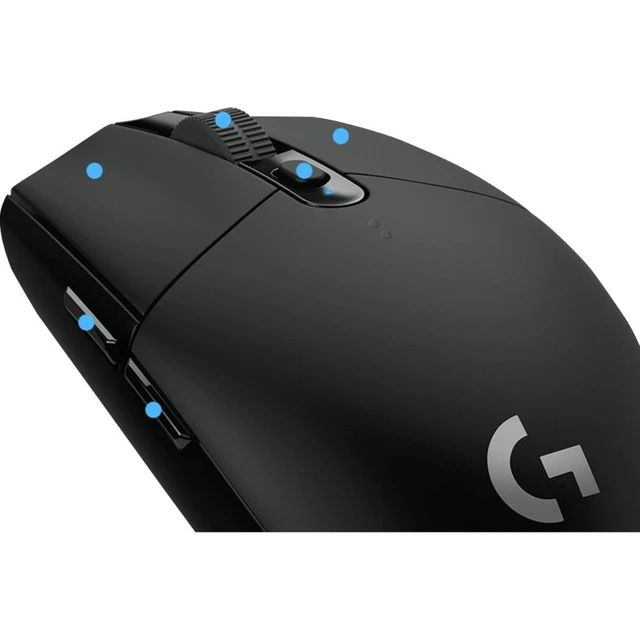 Alt view image 3 of 7 - G305 - Mouse - optical - 6 buttons - wireless - LIGHTSPEED - USB wireless receiver - black