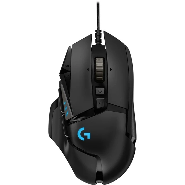 Alt view image 2 of 7 - G502 HERO High Performance Wired Gaming Mouse, HERO 25K Sensor, 25,600 DPI, RGB, Adjustable Weights, Black