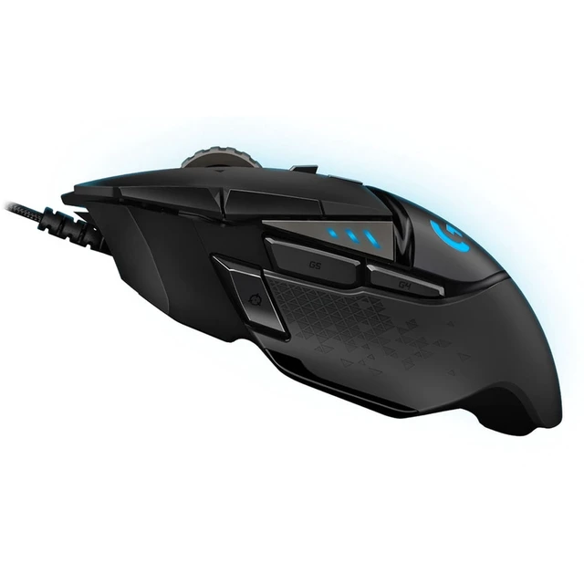 Alt view image 7 of 7 - G502 HERO High Performance Wired Gaming Mouse, HERO 25K Sensor, 25,600 DPI, RGB, Adjustable Weights, Black