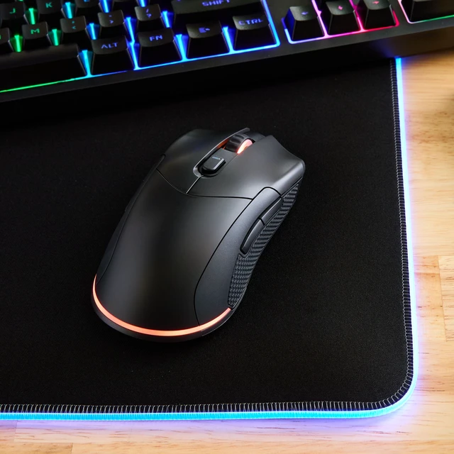 Alt view image 2 of 7 - Rechargeable Wireless Gaming Mouse with LED Lighting, 8 Programmable Buttons