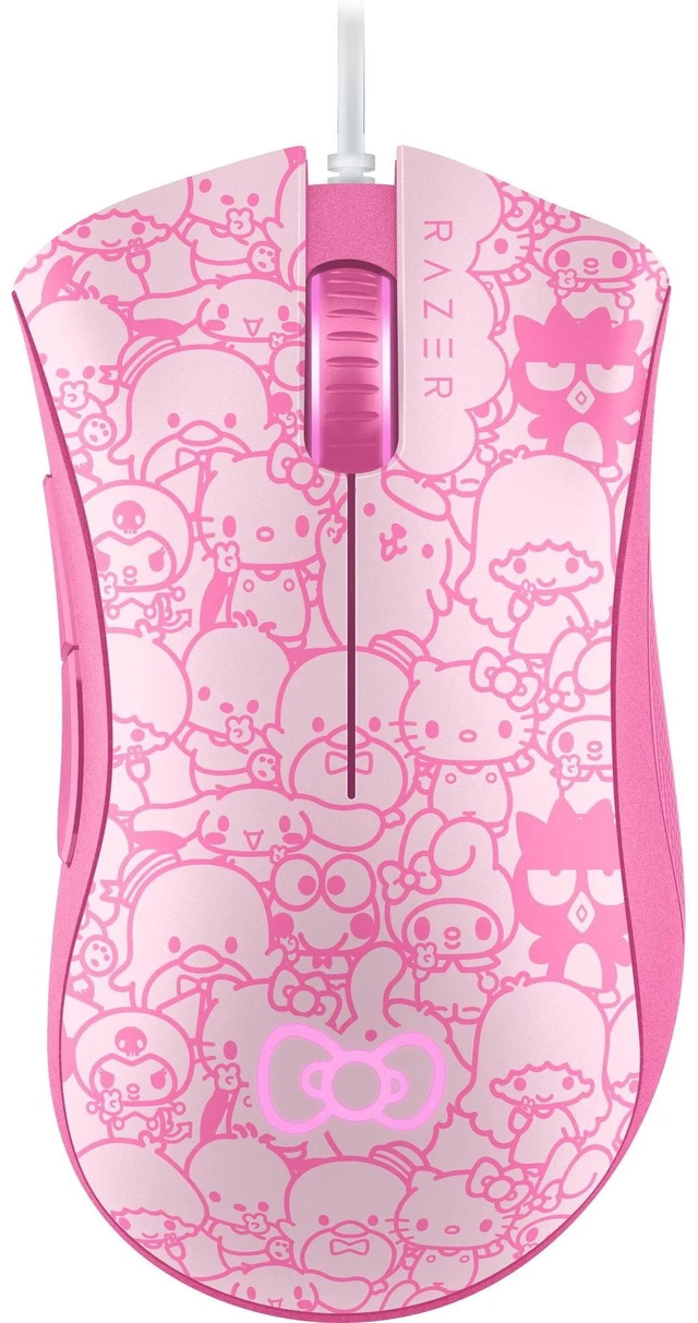 Main image of DeathAdder Essential Wired Optical Gaming Mouse Hello Kitty Edition
