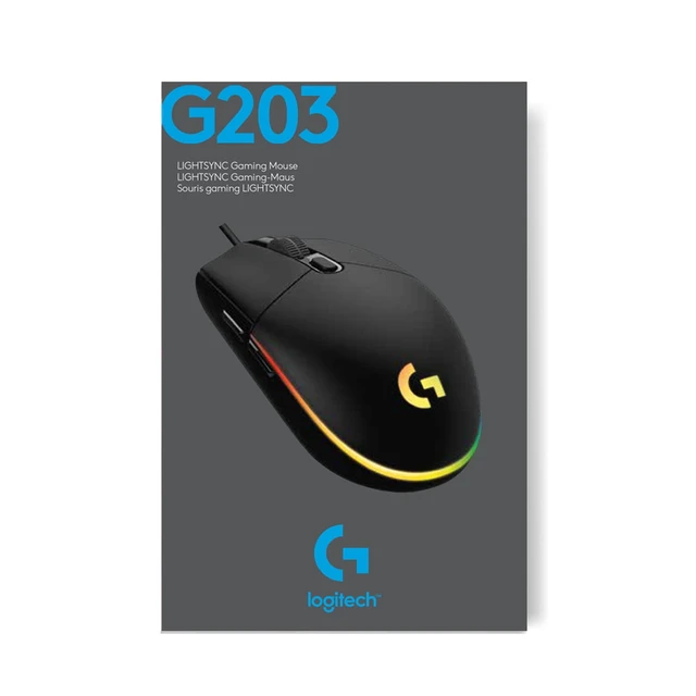 Alt view image 5 of 7 - G203 LIGHTSYNC Gaming Mouse, 8,000 DPI, Black