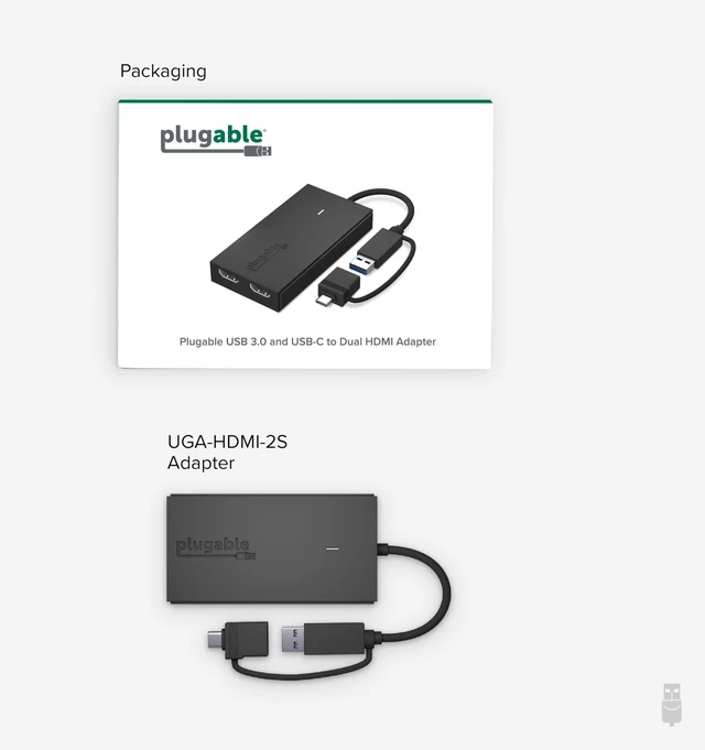 Alt view image 7 of 7 - USB-C, USB 3.0 to Dual HDMI Adapter for Dual Monitors | Broad Compatibility for M1/M2/M3/M4/M5/Neo macOS Systems, Windows, ChromeOS, Thunderbolt, 1920x1080 @60Hz SMI Driver Required