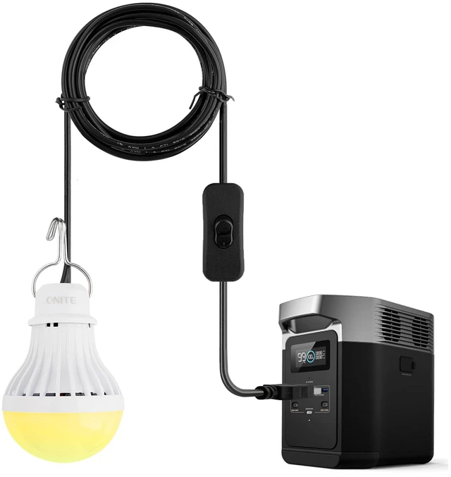 Main image of USB LED Light Bulb Portable Lantern for Camping & Power Outage | Emergency Backup Lighting, For Camping, Garage, Power Outage Preparedness, For Portable Power Station & Solar Panel