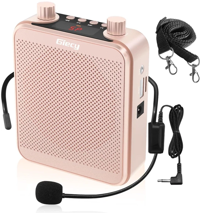 Main image of 30W Portable Voice Amplifier with Wired Microphone Headset, 2800mAh Rechargeable PA System Speaker Personal Microphone Speech Power Amplifiers Loudspeaker for Teachers/Metting/Tour Guide