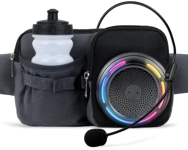 Main image of Voice Amplifier for Teachers, Wired Microphone Headset Waistband | Rechargeable Voice Amplifier with Water Bottle Pocket, Speaker for Tour Guide, Class, Speech, Training(Waist-Pack)