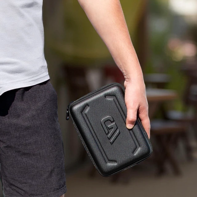 Alt view image 4 of 7 - Travel Case Compatible With Square Handheld Credit Card Machine Point of Sale Card Reader, Impact Resistant Exterior With Padded Foam Screen Protection and Storage For Accessories