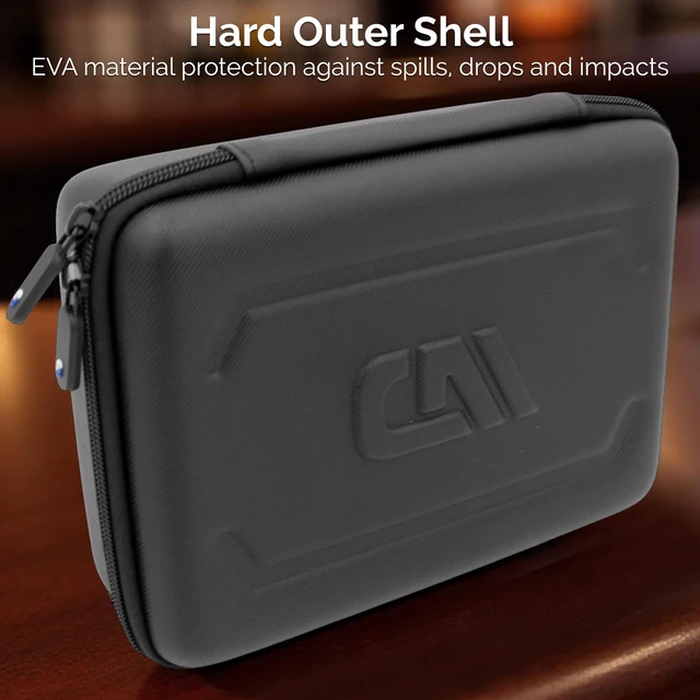 Alt view image 6 of 7 - Travel Case Compatible With Square Handheld Credit Card Machine Point of Sale Card Reader, Impact Resistant Exterior With Padded Foam Screen Protection and Storage For Accessories