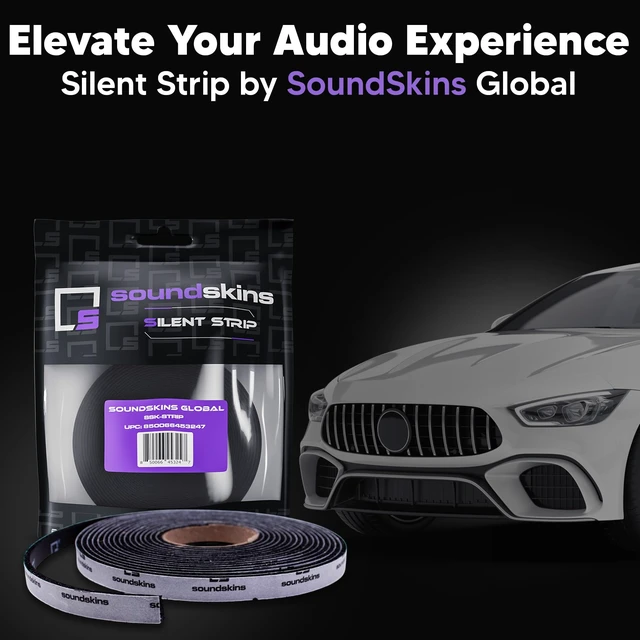 Alt view image 7 of 7 - Silent Insulation Strip Sound Deadening Closed Cell Acoustic Foam Tape SSK-Strip Rubber Closed Cell Foam, 1 Roll (3/8" Wide)