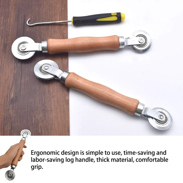 Alt view image 7 of 7 - 3Pcs Screen Rolling Tool Kit for Installing Door Mesh Screen Window | Screen Spline Roller Tool with Wooden Handle and Steel Bearing Wheels, Durable and Easy to Use