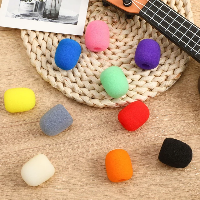 Alt view image 3 of 7 - 20 Pack Mini Headset Mic Foam Covers,Small Microphone Windscreens Headset for Noise Reducing Foam Protection Studio Recording Accessories Lapel and Lavalier Microphones