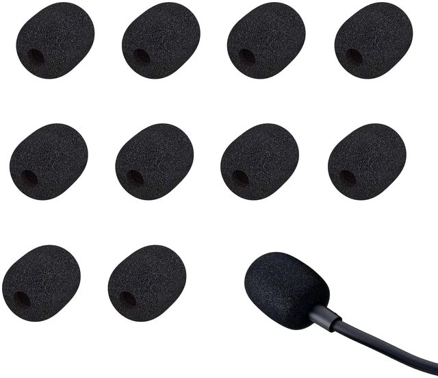 Main image of Headset Mic Cover Replacement Microphone Windscreen for Headphones(10 Pack)