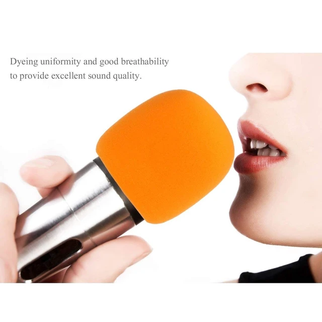 Alt view image 4 of 7 - 10 Pack Colors Handheld Stage Microphone Windscreen Foam Mic Cover Karaoke DJ