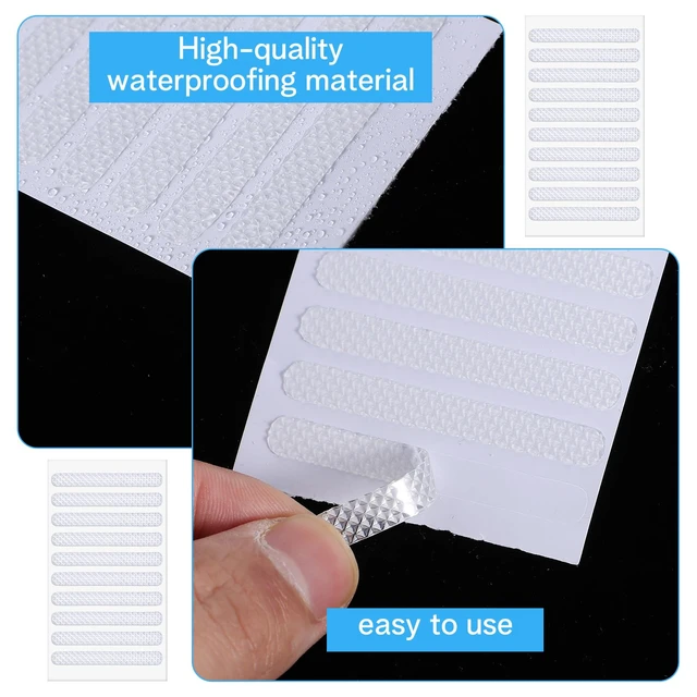 Alt view image 4 of 7 - 50 Pcs Phone Grip Tape, Rubber Non Slip Side Sticker, Phone Case Stickers | Adhesive Grippy Bumper Frame Stickers Waterproof Pre-Cut Strips Decal for Phone Case Tablet Smartphone Frame