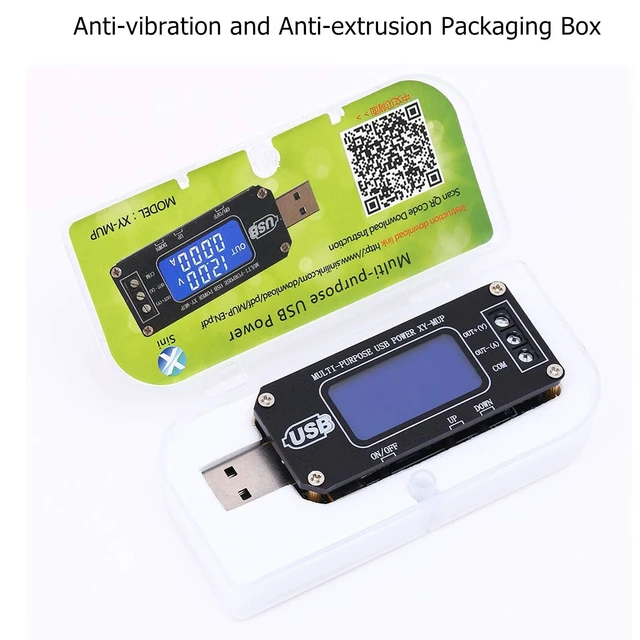 Alt view image 6 of 7 - DC-DC CNC USB Power Regulator, Digital Voltmeter | 3.5-12V to 1-24V adjustable, for technical experiments and multimeter-style voltage, current, capacity testing