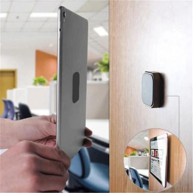 Alt view image 5 of 7 - Replacement Metal Plates Set for Magnetic Car Phone Holders, Wall & Air Vent Mounts, Cases, Magnets. Kit of 4 Black Round Iron Discs Without Holes. 3M Adhesive Backing. Matte Steel Sheets 4 Pack
