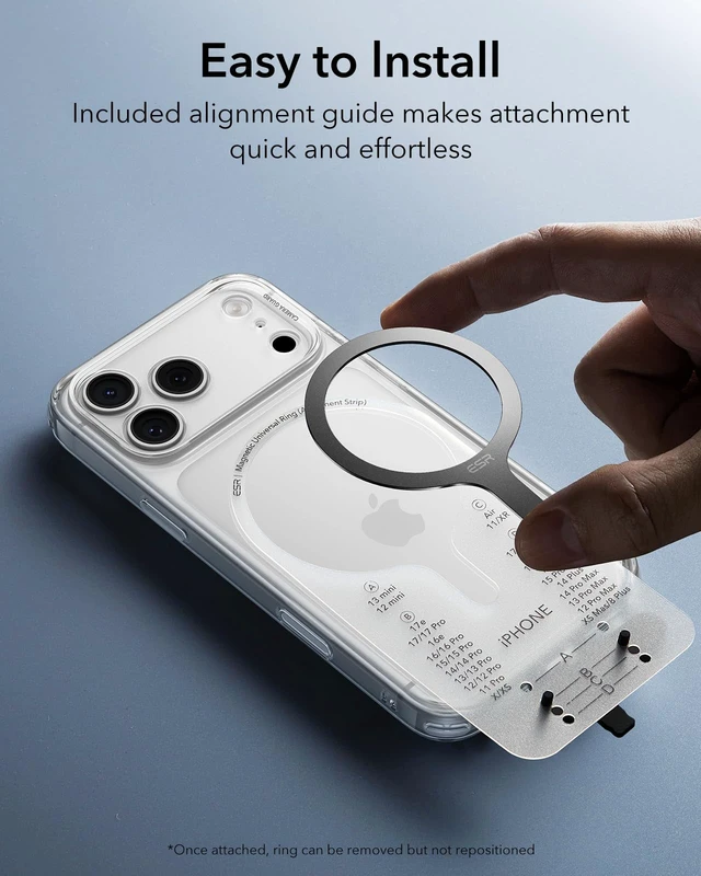 Alt view image 7 of 7 - for MagSafe Sticker, MagSafe Ring for iPhone 18 Pro Max/17-12 | 2 Pack Metal Ring, Universal Magsafe Wireless Charger Conversion Kit for Samsung, Magsafe Accessories, Black
