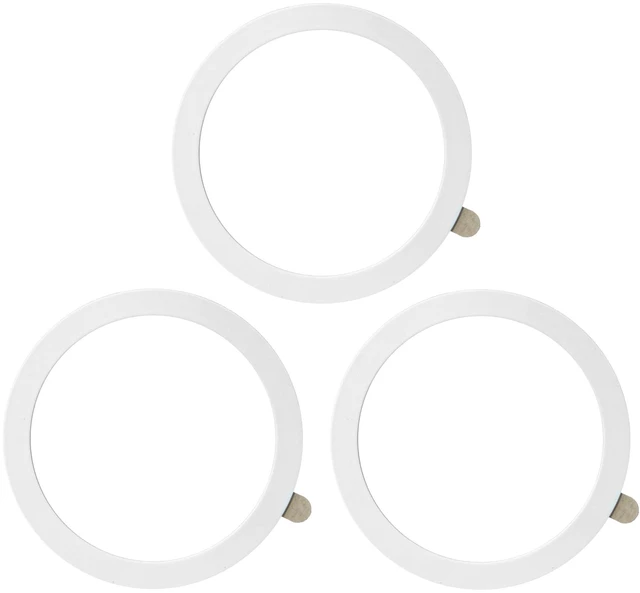 Main image of Universal Metal Ring Sticker, 3Pcs, White | Compatible with iPhone/Samsung/Android Cellphones, Magnetic Phone Charger/Mount/Holder Conversion