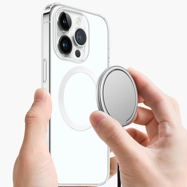 Alt view image 3 of 6 - Universal Metal Ring Sticker, 3Pcs, White | Compatible with iPhone/Samsung/Android Cellphones, Magnetic Phone Charger/Mount/Holder Conversion