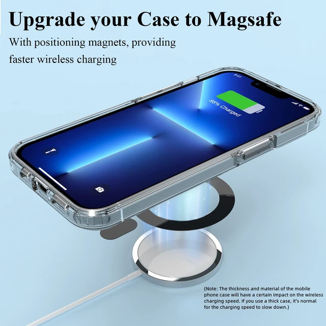 Alt view image 2 of 7 - Universal MagSafe Ring, 2 PCS Magnet Sticker Magnetic Adapter Ring | Compatible with Magsafe Accessories & Wireless Charging for iPhone 18/17/16/15/14/13/12 Pro Max Air, Galaxy S26/S25, Black