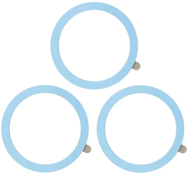 Main image of Universal Metal Ring Sticker, 3Pcs, Blue | Compatible with iPhone/Samsung/Android Cellphones, Magnetic Phone Charger/Mount/Holder Conversion
