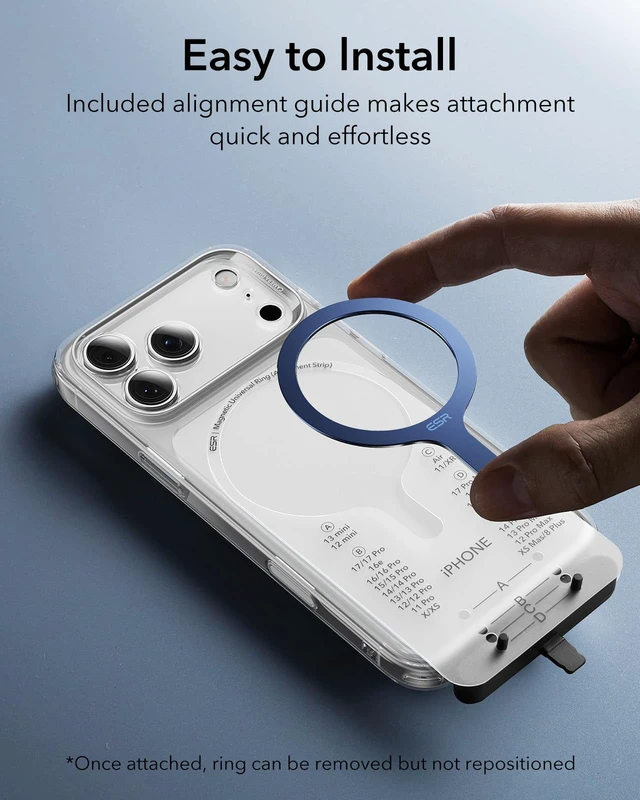 Alt view image 7 of 7 - for MagSafe Sticker, MagSafe Ring for iPhone 18 Pro Max/17-12 | 2 Pack Metal Ring, Universal Magsafe Wireless Charger Conversion Kit for Samsung, Magsafe Accessories, Dark Blue