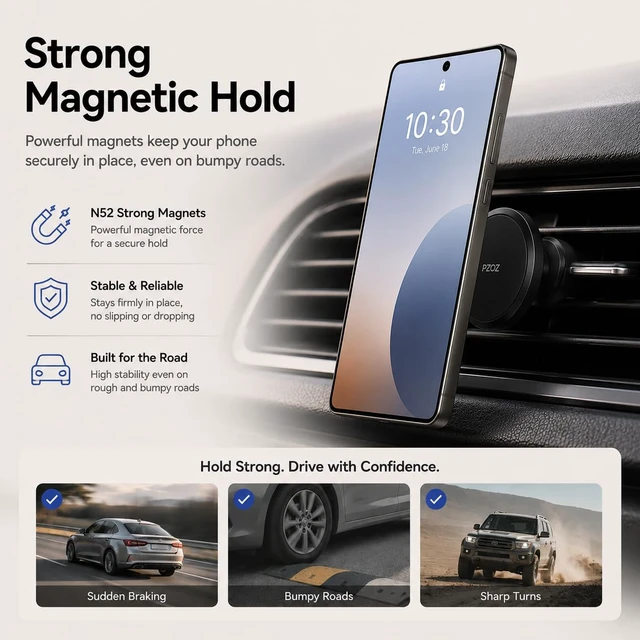 Alt view image 5 of 7 - MagSafe Ring Adapter, Magnetic Ring Sticker for iPhone & Android Phone | Convert non-MagSafe phones into MagSafe-compatible devices with strong magnetic hold and wireless charging support.
