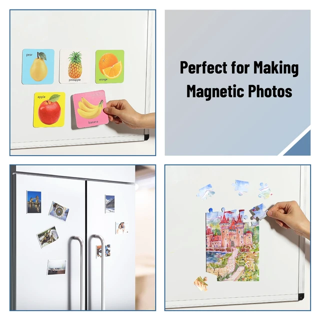 Alt view image 5 of 7 - Flexible Magnetic Sheets with Adhesive Backing, 12" x 16", 10 Pack | Magnet Sheets with Adhesive