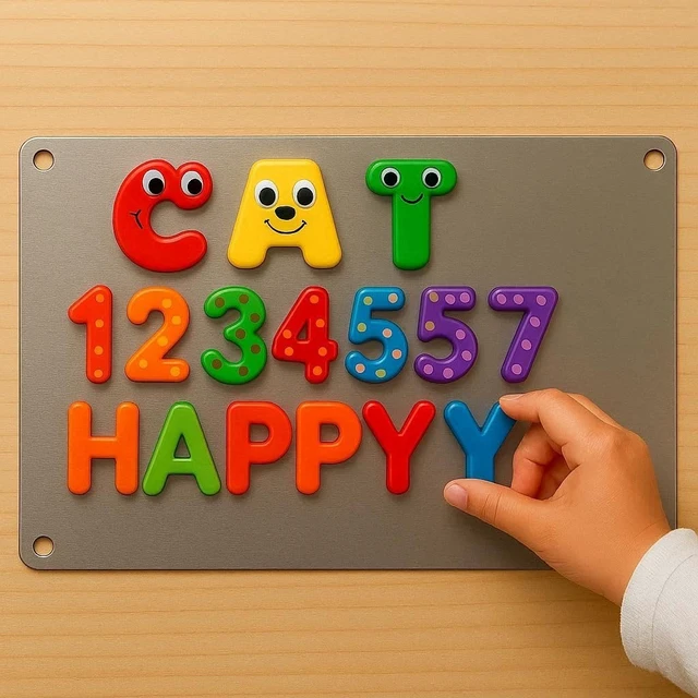 Alt view image 6 of 6 - 17.1" x 11.8" 2 Pack Alloy Steel Magnetic Board - Magnet Bulletin Board to Display Magnetic Letters Numbers Animal, Poetry, Spice Jars, Notes, Photos, Suitable for Wal (2)