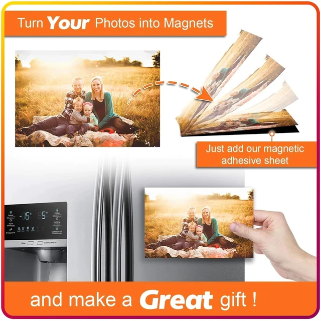 Alt view image 3 of 7 - Magnetic Sheets with Adhesive Backing for Crafts, DIY. 12 Strong Craft Magnets 8.5" x 11" to Make Flexible Magnet Self Sticky Tapes, Strips, Squares, Sheet for School Classroom Board, Fridge, Photos