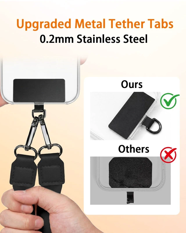 Alt view image 6 of 7 - Black Phone Lanyard Crossbody Wrist Neck Strap Adjustable Women | Cell Phone Lanyard for Travel Cruise, Detachable, Hands-free, Cute Wristlet Strap, For Phone Case Keys ID Badge, Accessories