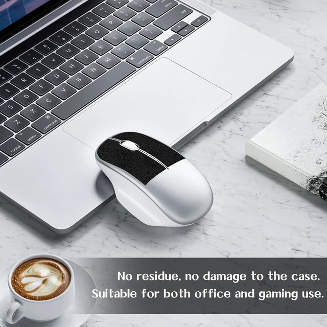 Alt view image 6 of 6 - DIY Adhesive Universal Gaming Mouse Grip Tape, Anti Slip Sweat Resistant Pre-Cut Mouse Grip Pads, Diamond Texture, Mouse Control Upgrade for PC Gaming Mice (2 Pcs)