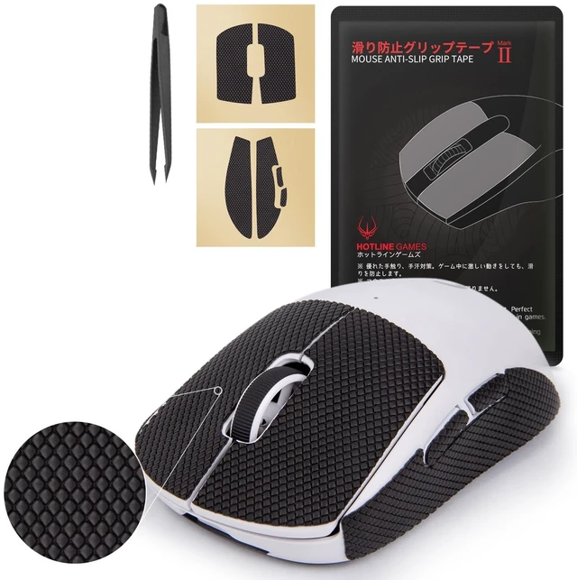 Main image of New 2.0 Mouse Anti Slip Grip Tape Compatible with Logitech G Pro X2 Superstrike Lightspeed, G Pro X Superlight 2 / Superlight, Gaming Mice Skins, Sweat Resistant, Professional Upgrade