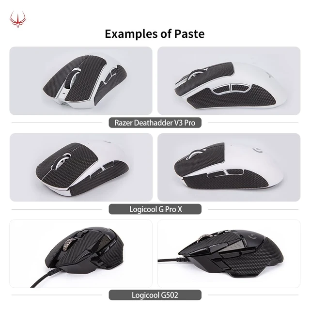 Alt view image 7 of 7 - New 2.0 Mouse Anti Slip Grip Tape Compatible with Logitech G Pro X2 Superstrike Lightspeed, G Pro X Superlight 2 / Superlight, Gaming Mice Skins, Sweat Resistant, Professional Upgrade