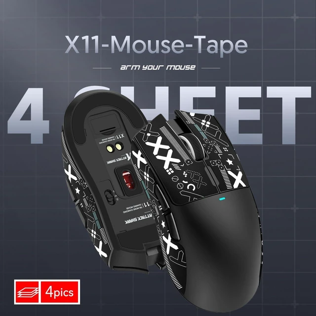 Alt view image 4 of 7 - Mouse Anti-Slip Grip Tape for Superlight Wireless Gaming Mice,Universal Fit, Sweat-Resistant, Elastic Side Grips, Effortless Application, Ultra-Thin Design (0.5mm/0.02in)- Black