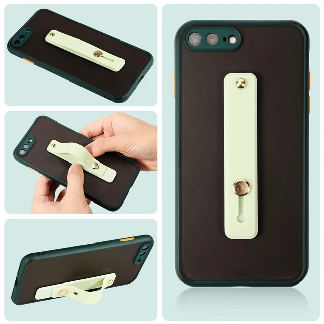Alt view image 3 of 6 - 15 Pcs Phone Grip Strap Telescopic Finger Strap Stand,Colorful | Cell Phone Grip Strap Holder, Silicone Material, for Most Mobile Phone and Tablets